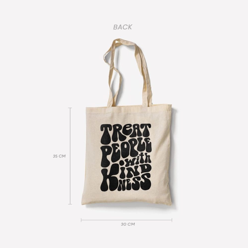 ainaa tote bag back black web